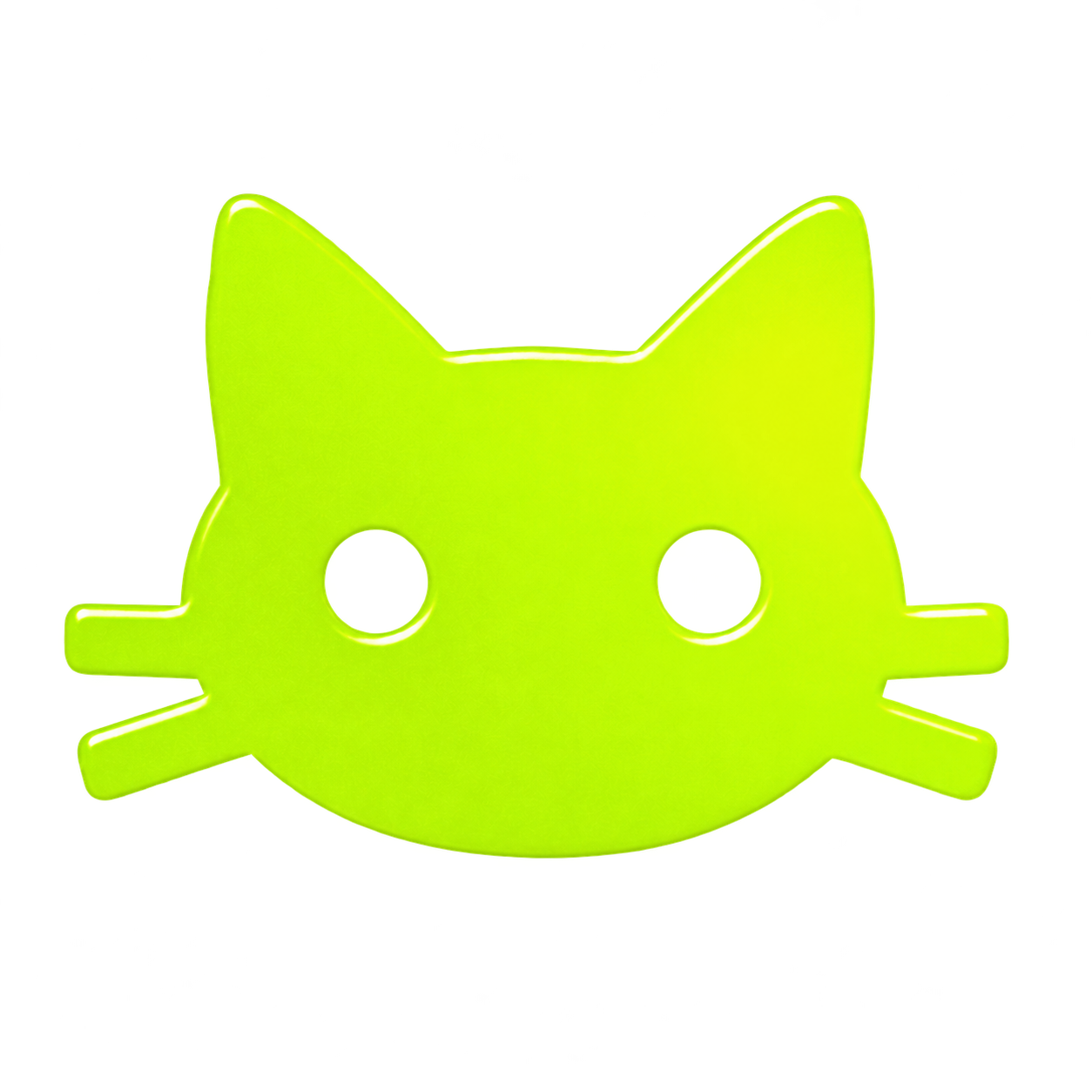Orange glossy cat mark